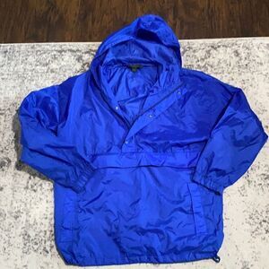 vtg J crew nylon perfect rain jacket size M EUC